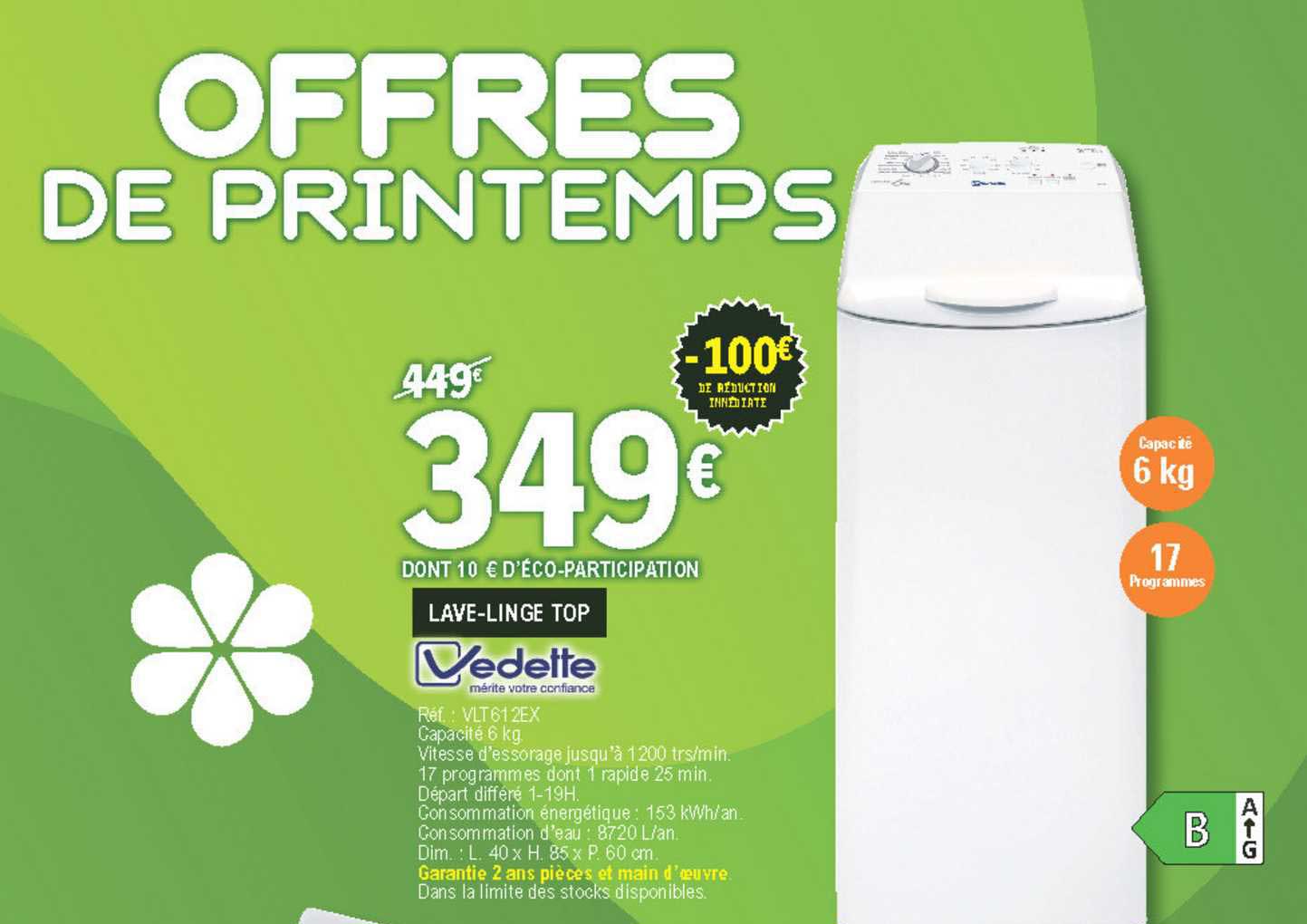 lave-linge top vedette