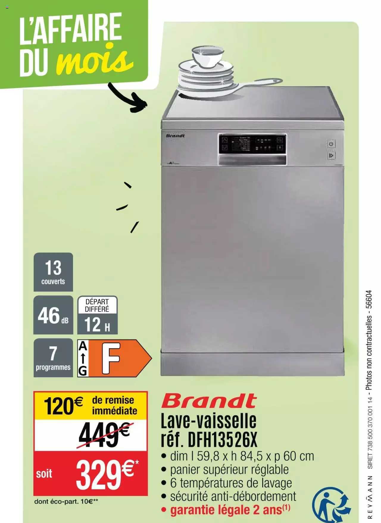 Lave-vaisselle Brandt