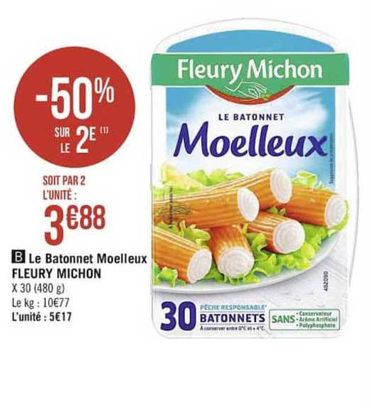 le batonnet moelleux fleury michon