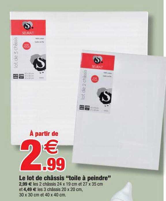 Le Lot De Châssis "toile à Peindre"
