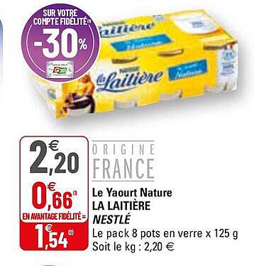 Le Yaourt Nature La Laitière Nestlé