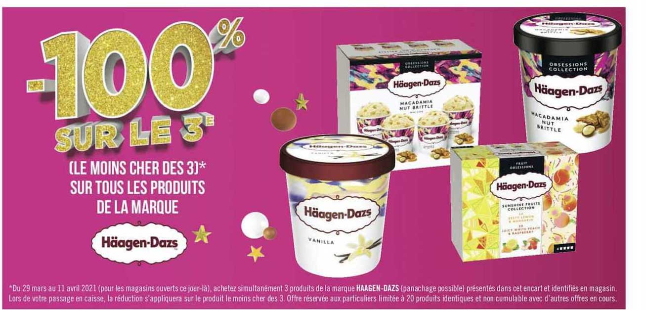 les produits de la marque häagen-dazs