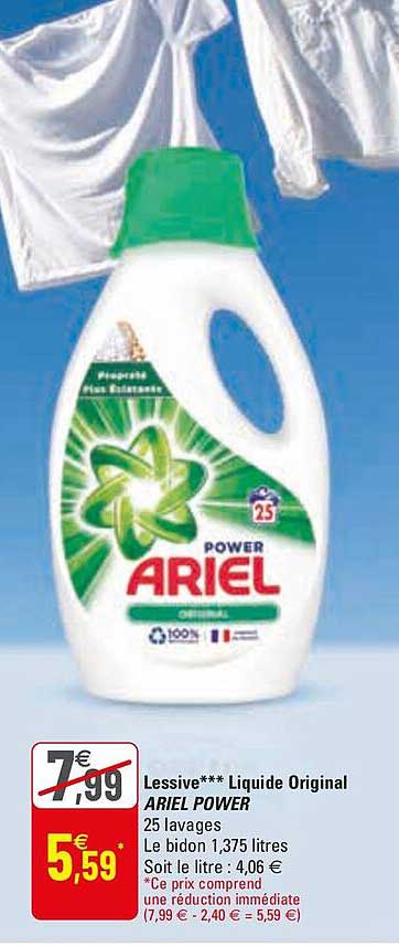 Lessive Liquide Original Ariel Power