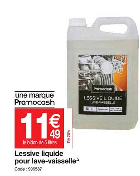 lessive liquide pour lave-vaisselle