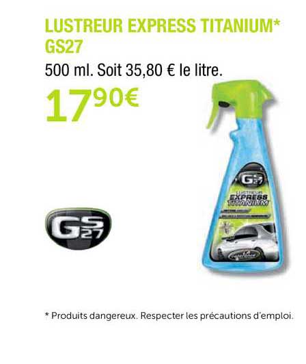 lustreur express titanium gs27