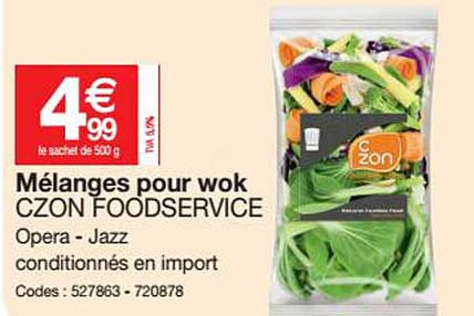 mélanges pour wok czon foodservice