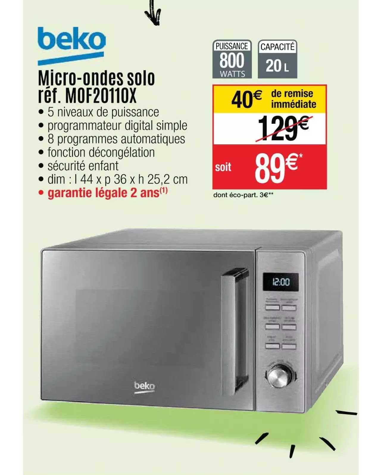 micro-ondes solo beko