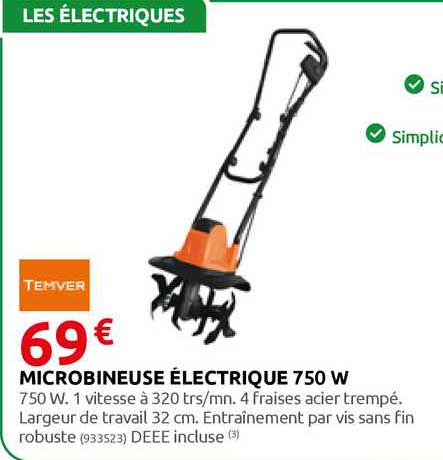 microbineuse électrique 750 w