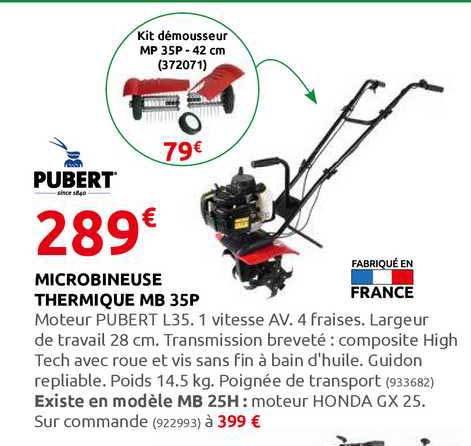 microbineuse thermique mb 35p  pubert