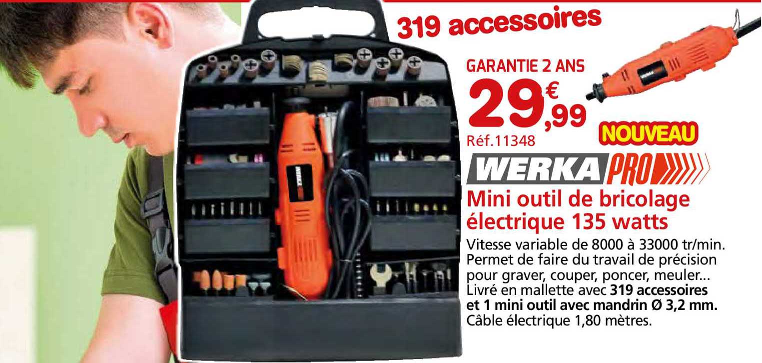mini outil de bricolage électrique 135 watts
