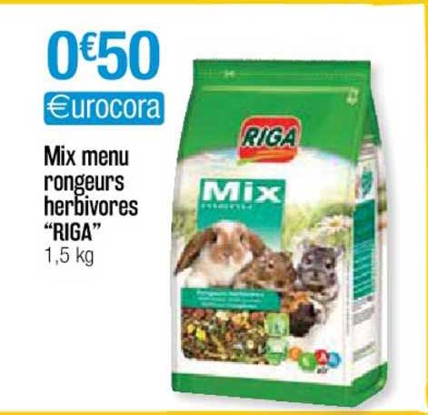 mix menu rongeurs herbivores "riga"