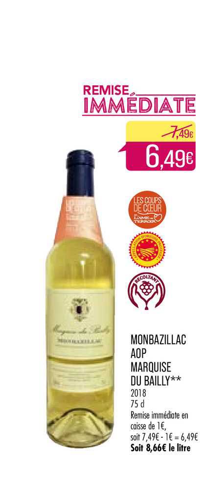monbazillac aop marquise du bailly 2018