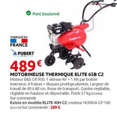 motobineuse thermique elite 65b c2