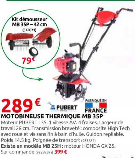 motobineuse thermique mb 35p pubert