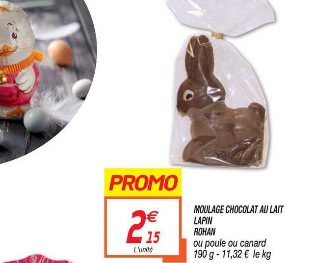 moulage chocolat au lait lapin rohan