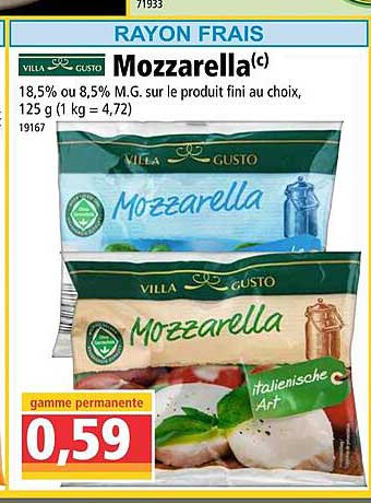 mozzarella villa & gusto