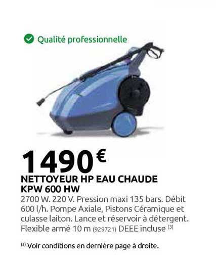 Nettoyeur Hp Eau Chaude Kpw 600 Hw