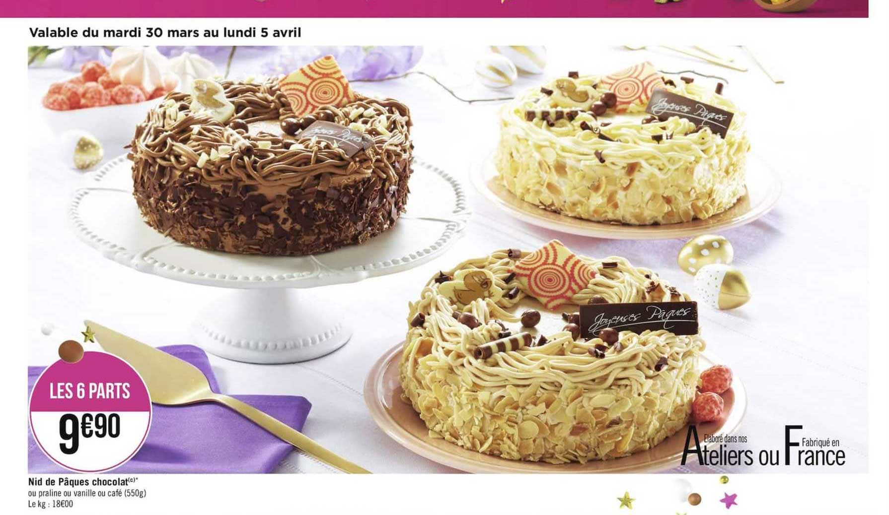 nid de pâques chocolat