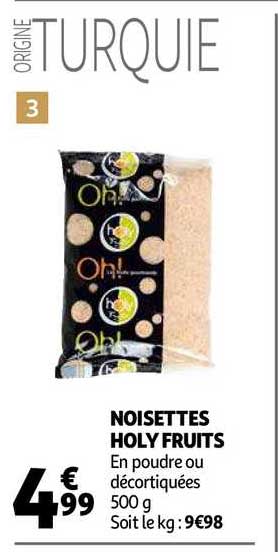 noisettes holy fruits