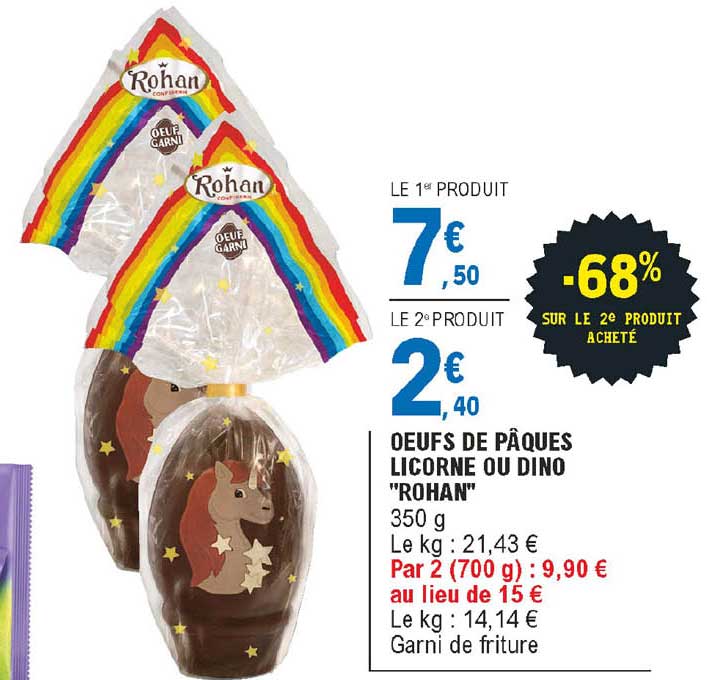 oeufs de pâques licorne ou dino "rohan"