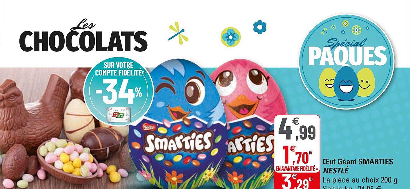 œuf Géant Smarties Nestlé