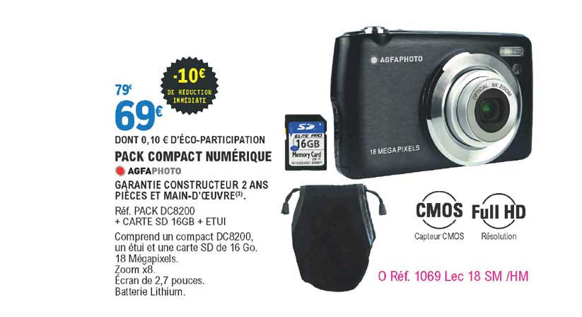 pack compact numérique agfaphoto