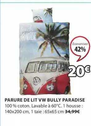 parure de lit vw bully paradise