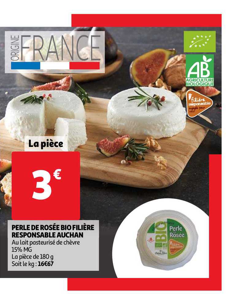 perle de rosée bio filière responsable auchan