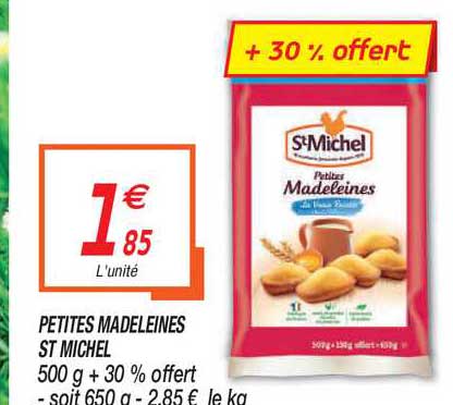 petites madeleines st michel