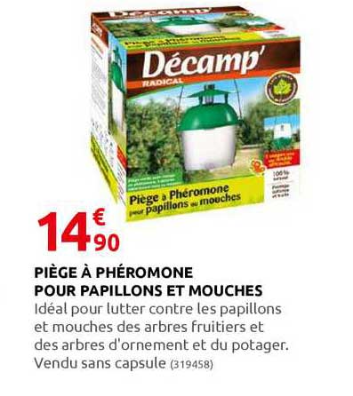 Piège à Phéromone Pour Papillons Et Mouches Décamp'