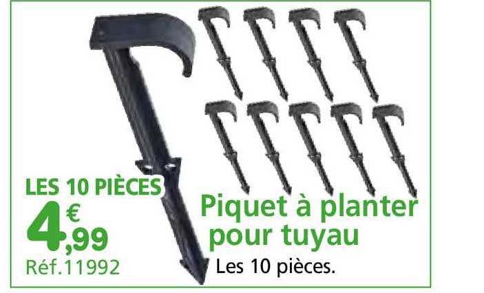 piquet à planter pour tuyau