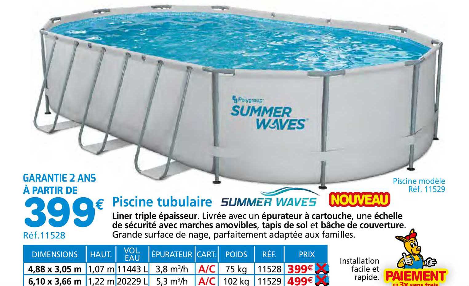 piscine tubulaire summer waves