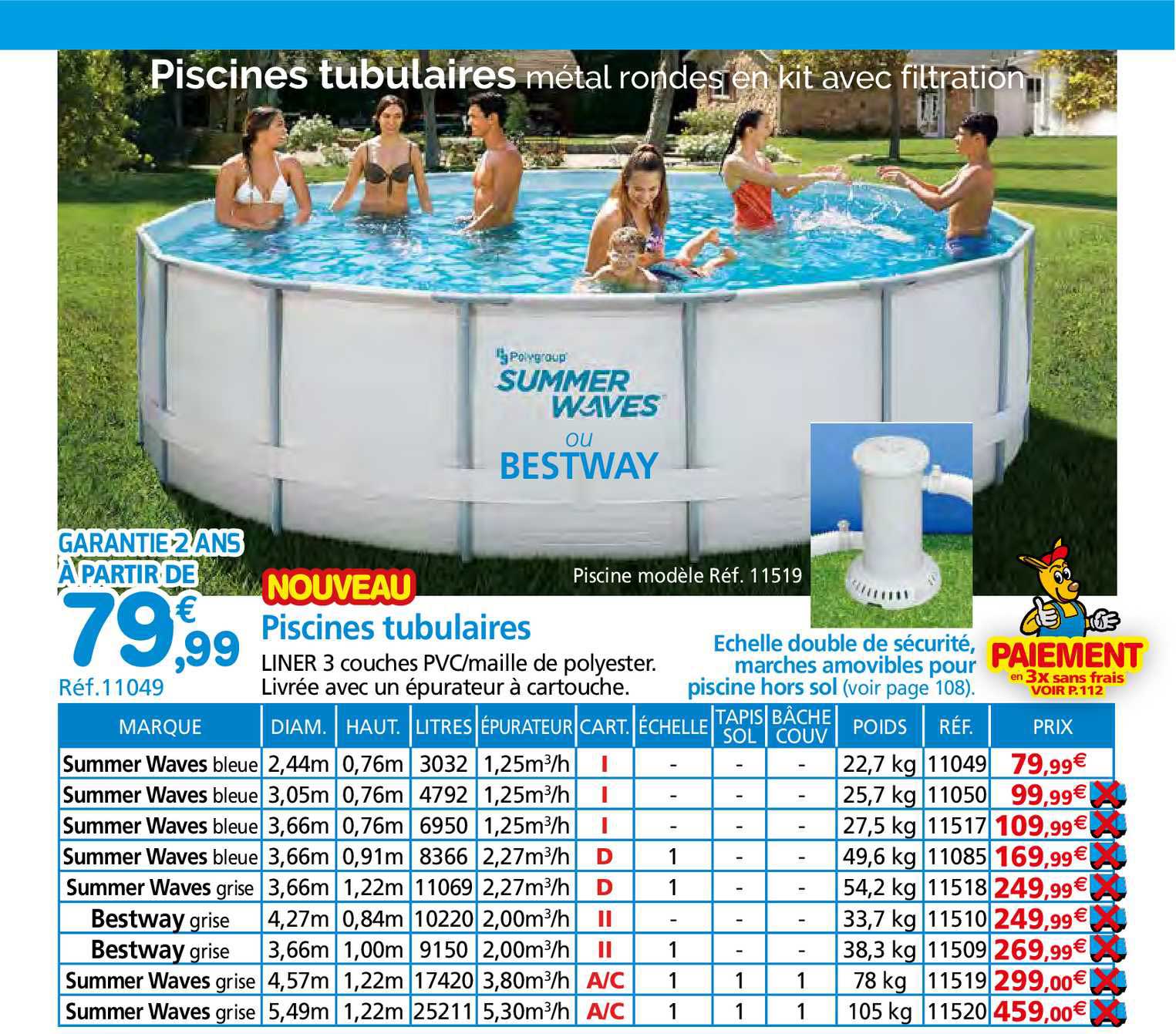 piscines tubulaires