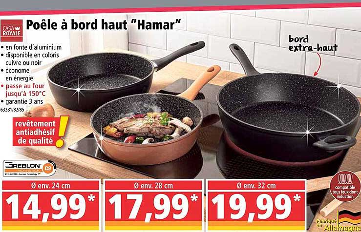 poêle à bord haut "hamar" casa royale