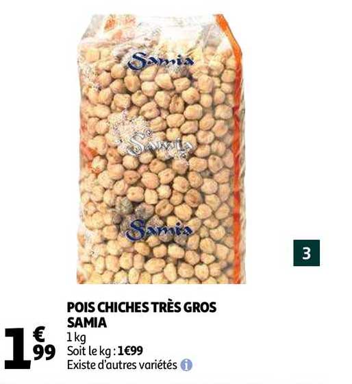 pois chiches très gros samia