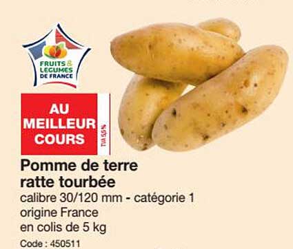 pomme de terre ratte tourbée