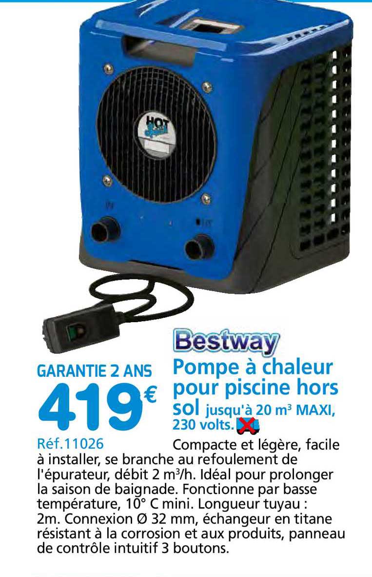 Pompe à Chaleur Pour Piscine Hors Sol Bestway