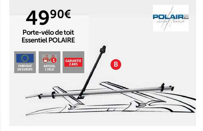porte-vélo de toit essentiel polaire
