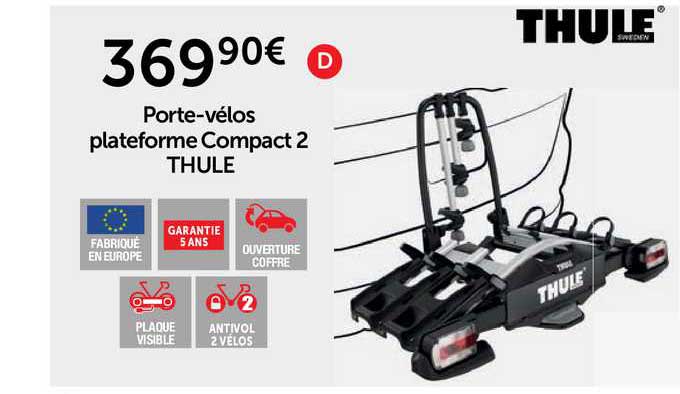 porte-vélos plateforme compact 2 thule