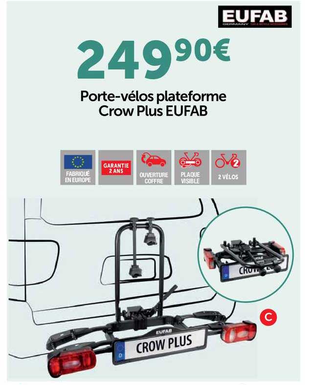 porte-vélos plateforme crow plus eufab