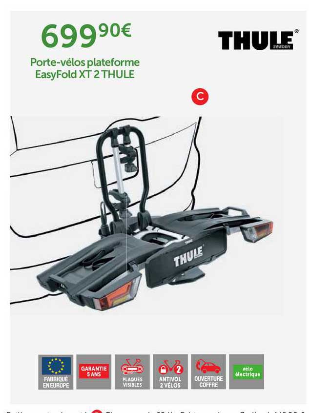 porte-vélos plateforme easyfold xt 2 thule
