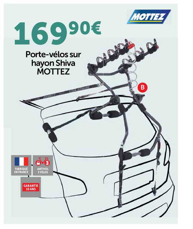 porte-vélos sur hayon shiva mottez