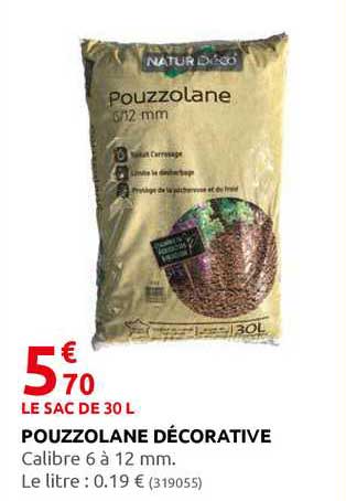 pouzzolane décorative