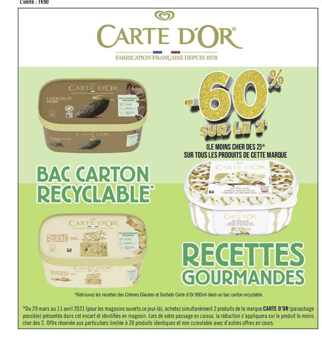 Produits Carte D'or