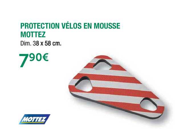 protection vélos en mousse mottez