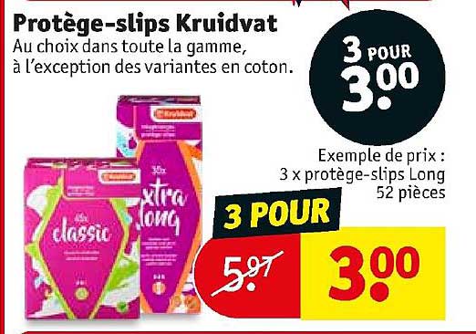 protège-slips kruidvat