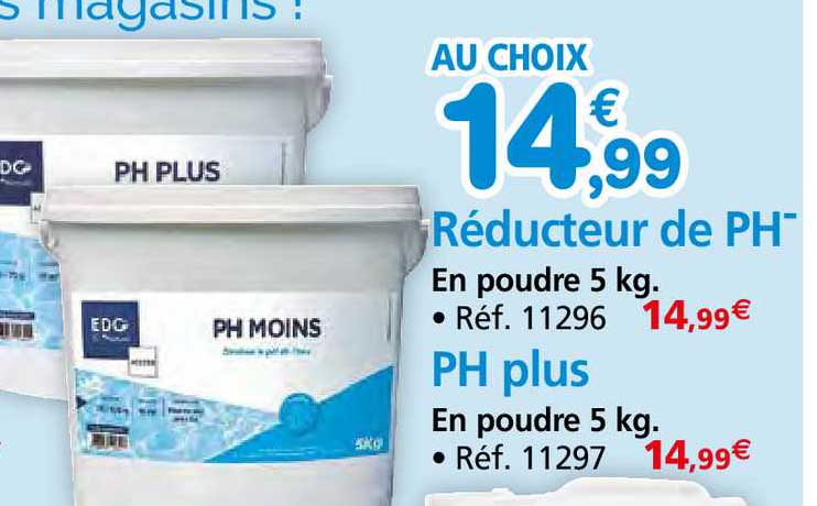 réducteur de ph plus, ph moin