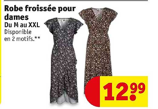 robe froissée pour dames