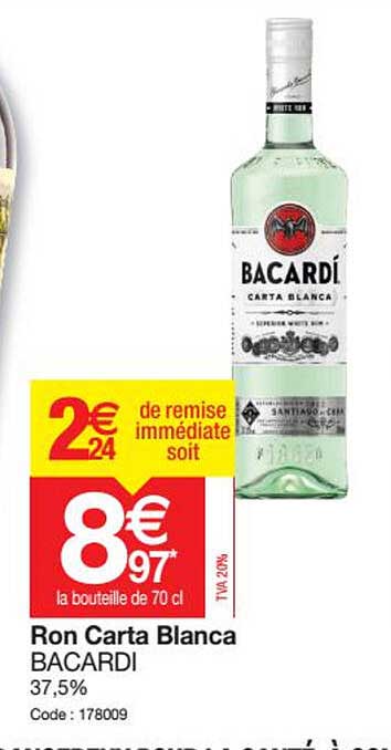 ron carta blanc bacardi