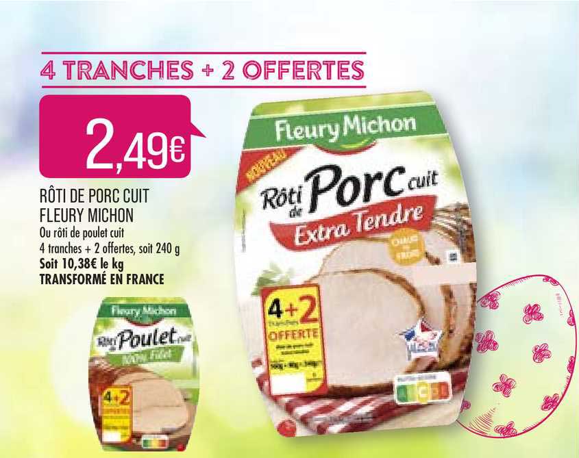 rôti de porc cuit fleury michon